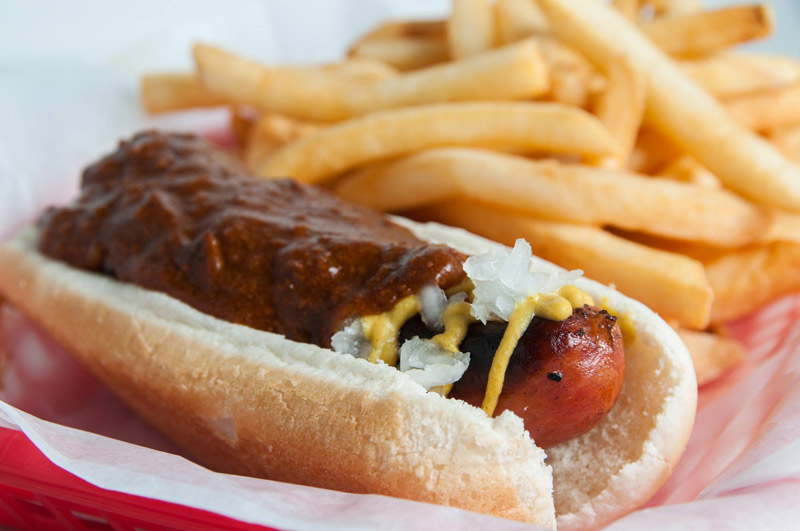 Half-smoke from Ben's Chili Bowl on U Street - Where to get the half-smoke in Washington, DC Half-smoke from Ben's Chili Bowl on U Street - Where to get the half-smoke in Washington, DC