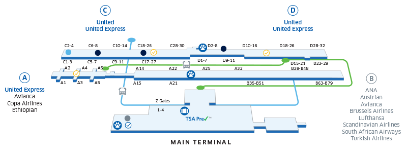 Dulles Map United 