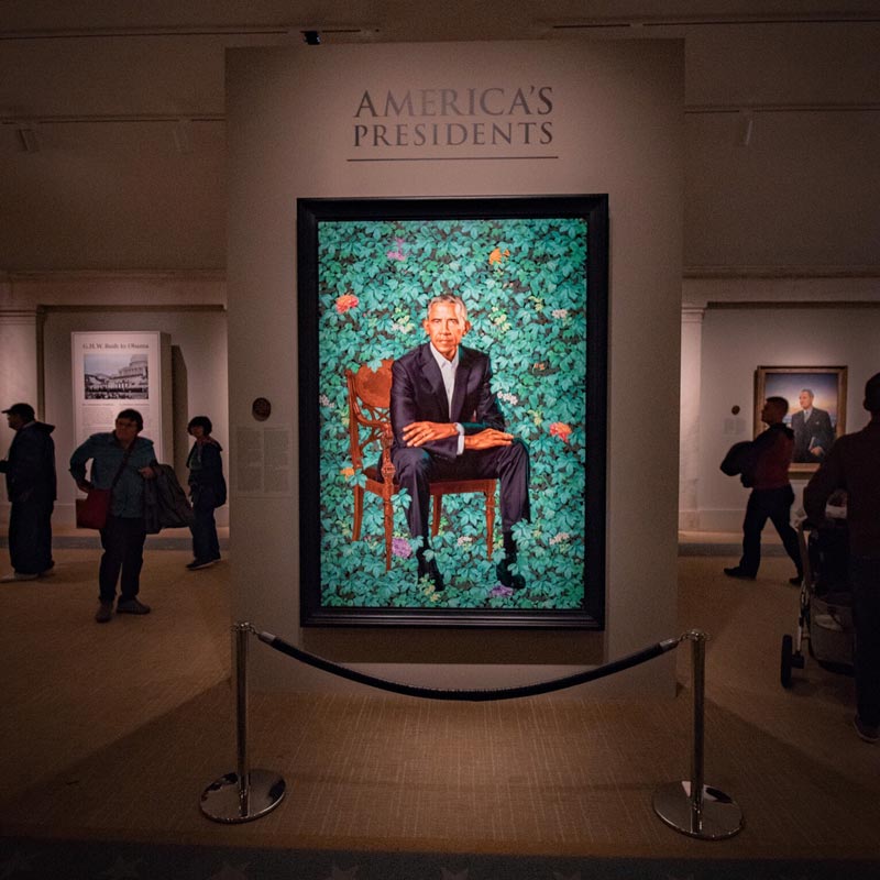 Jschliev Barack Obama Official Portrait At Smithsoniain Npg Yesmydccool 