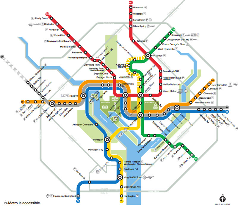 Washington Dc Map With Metro Stops Navigating Washington, DC's Metro System | Metro Map & More