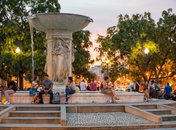 Dupont Circle Fountain at Night - Things to Do in Washington, DC's Neighborhoods