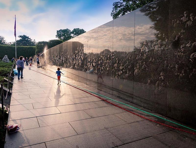 Visiting the Korean War Veterans Memorial in DC
