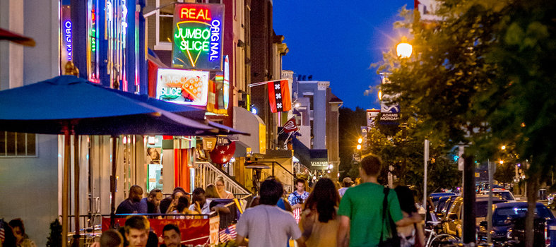 Order a jumbo slice in Adams Morgan