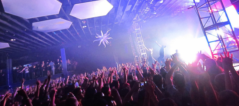 Raise your hands up high at Echostage