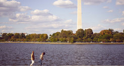 Couple at the Tidal Basin - Fall in Washington, DC